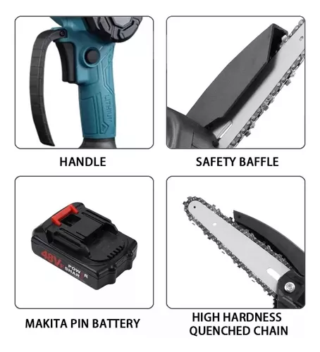 Miniatura 5 de Mini Motosierra De 6 Pulgadas Eléctrica